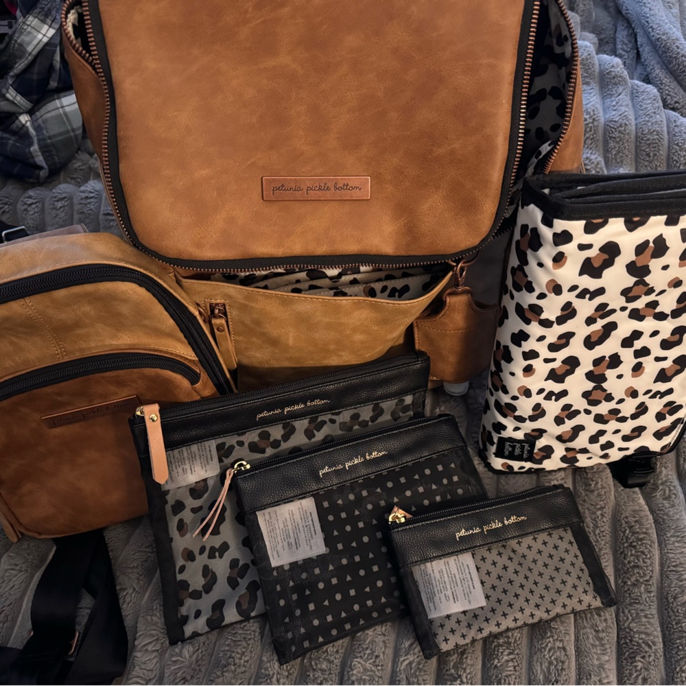 PETUNIA PICKLEBOTTOM BUNDLE TEMPO DIAPER BAG BACKPACK - RARE